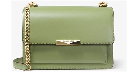 Michael Kors Jade Large Leather Crossbody Bag 